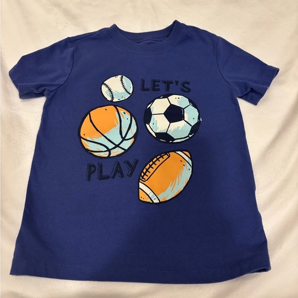Vibrant Blue and Orange Short Sleeve Tees with Sporty Graphics - Picture 3 of 5